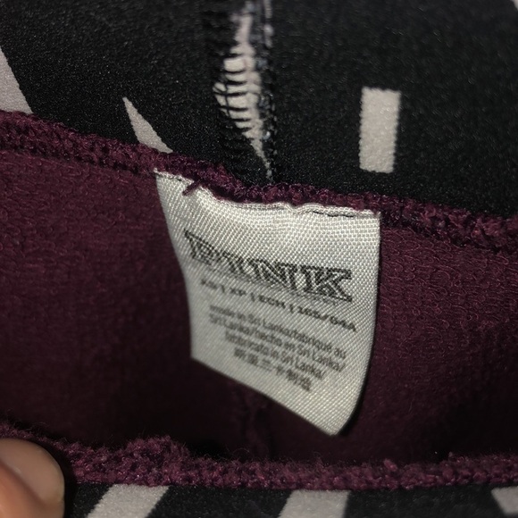 Pink Victoria’s Secret maroon/black booty shorts size XS summer lounge comfy​​ - Picture 3 of 4